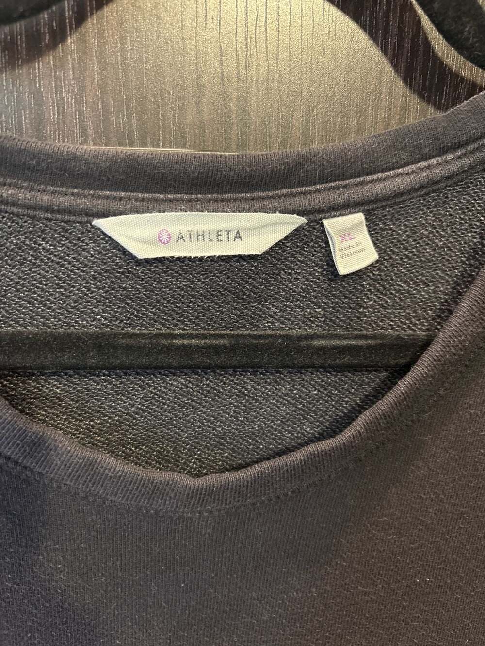 Athleta Purist Side Zip Sweatshirt Black Size XL - Picture 2 of 7